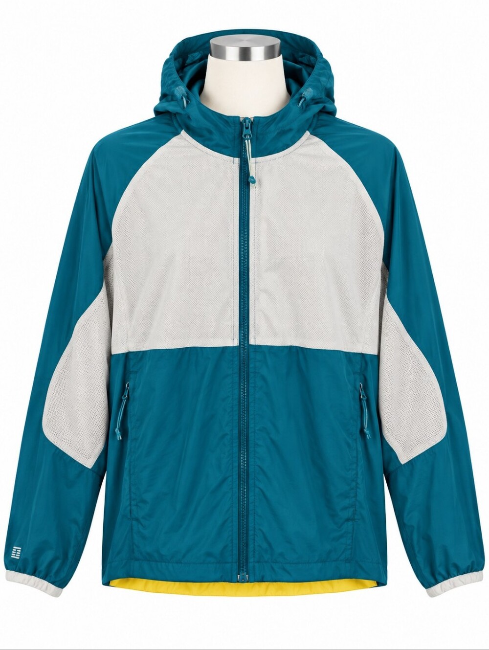 Bonobos Fielder Men's Mixed Media Packable Hooded Lightweight Jacket L Outdoor
